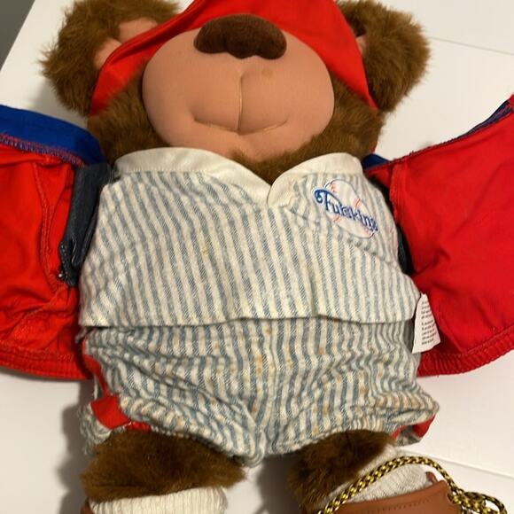 Furskins ‘Hank Spitball’ plush Bear by Xavier Roberts Vintage 1980's Collectable - Picture 4 of 9